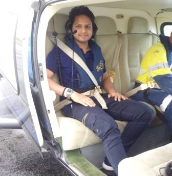 shivam agarwal joining ship by helicopter